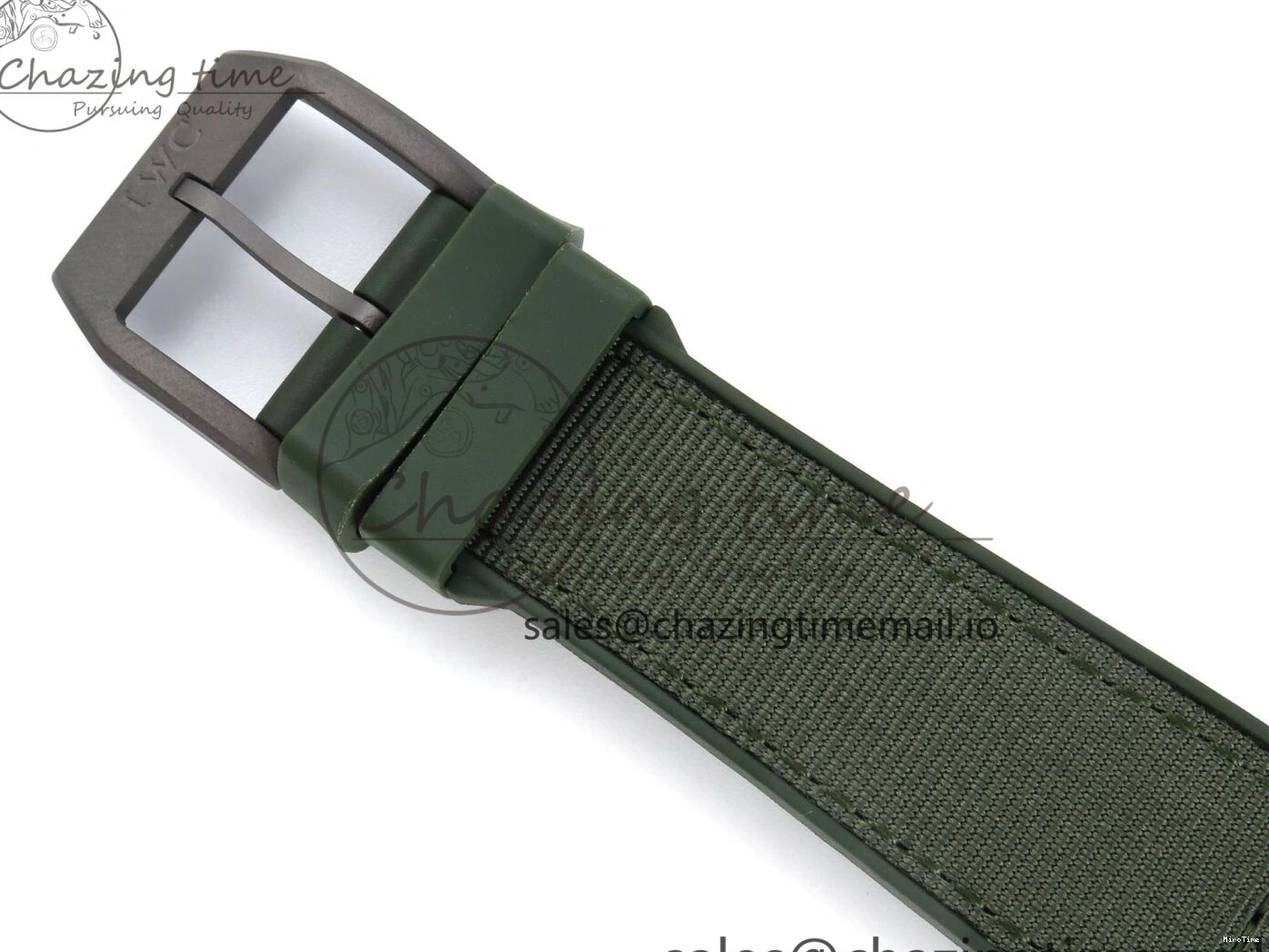 MIROTIME 0117 Big Pilot IW329802 M+F 1:1 Best Edition Green Dial on Green Nylon Strap MY Unique 7002